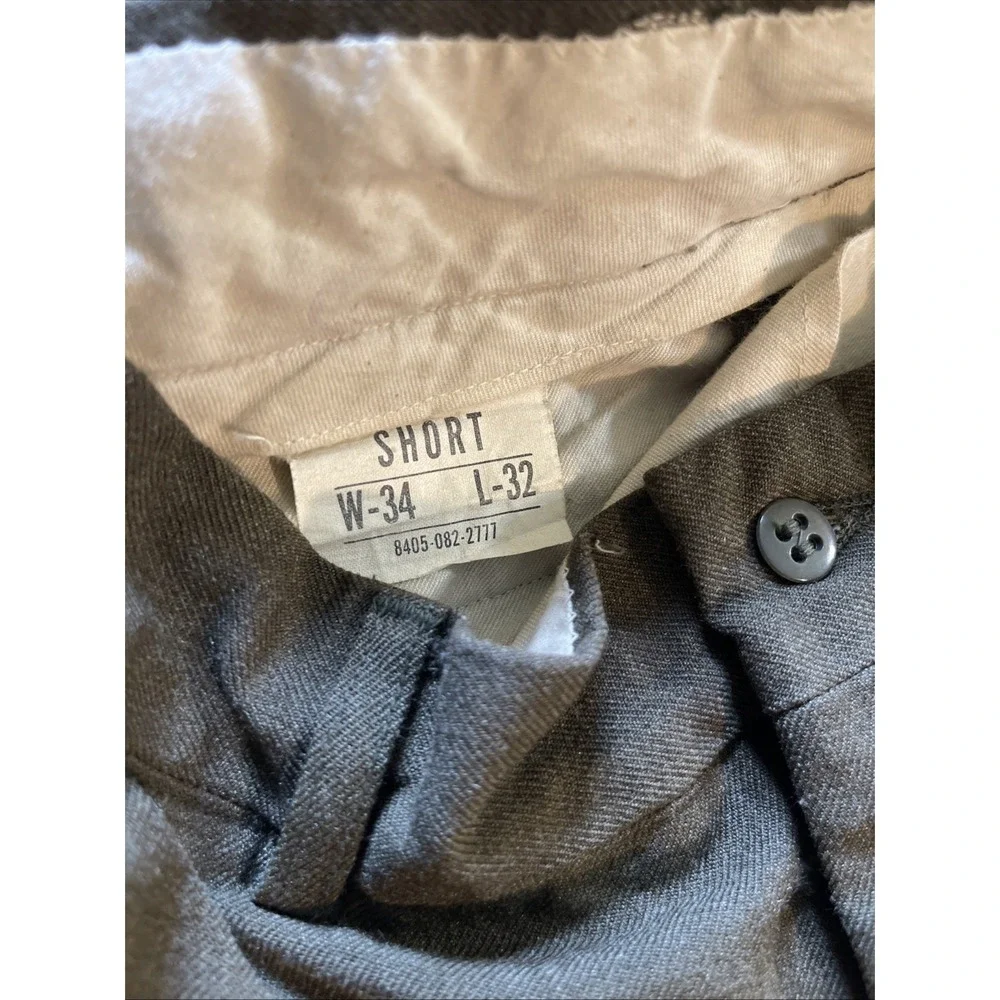 Vietnam War US Army OG-107‎ Sateen Wool Field Trousers Pants Men 34x32 Olive